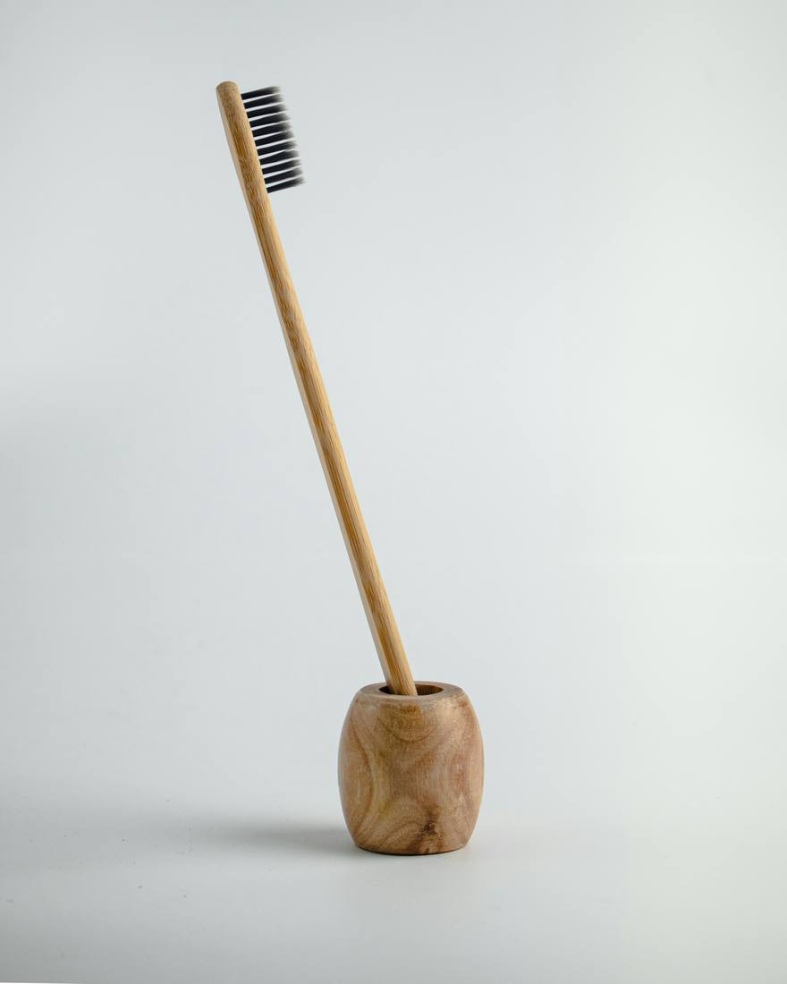 Etee bamboo toothbrush with replaceable head